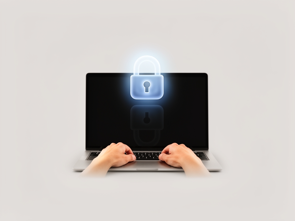 secure vpn pc illustration