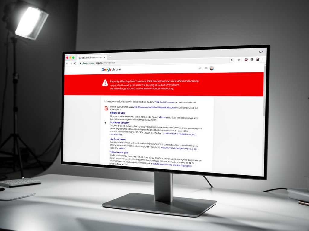 vpn security warnings google illustration