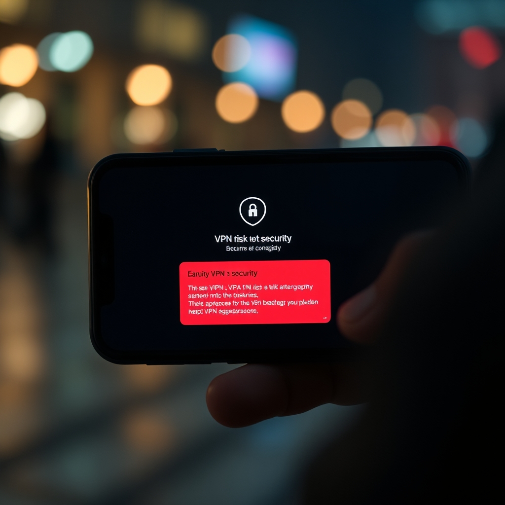 vpn security warnings google illustration